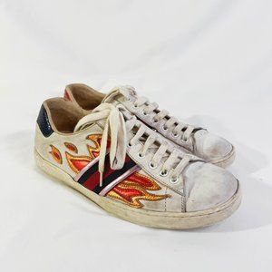 GUCCI 2019 Flame Ace Sneakers
